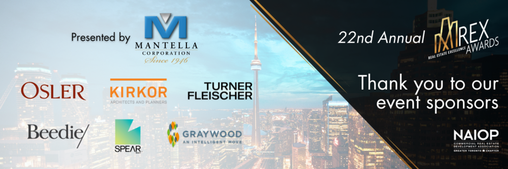 NAIOP REX 2024 Sponsors Banner